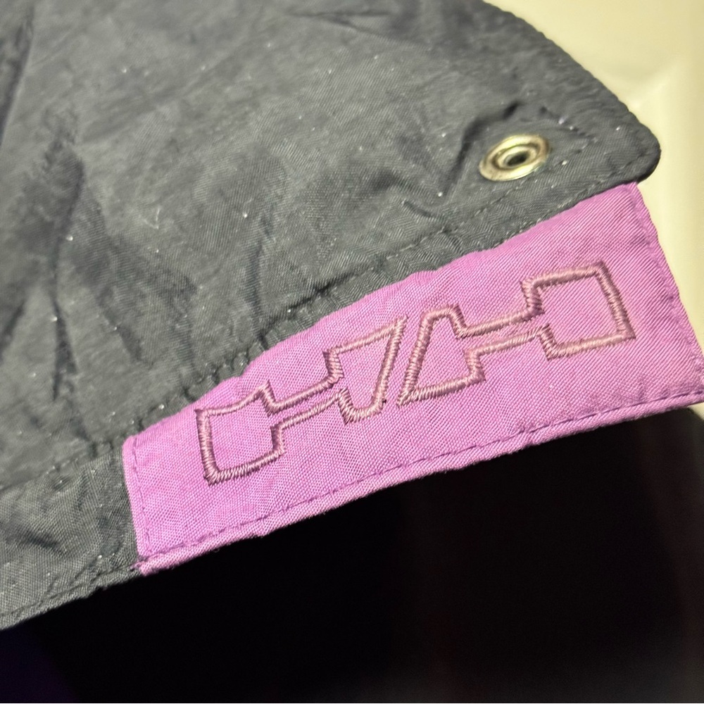 Vintage Helly Hansen Ski Jacket Purple Black Helly Tech 90s Gorpcore Men/Unisex - Picture 7 of 12